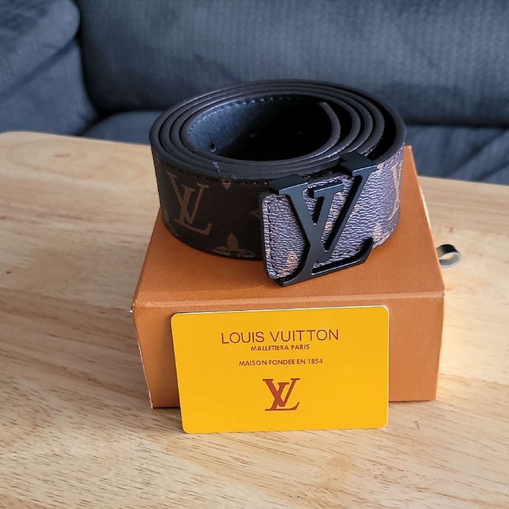 Louis Vuitton Black and Brown Bag with Signature Monogram